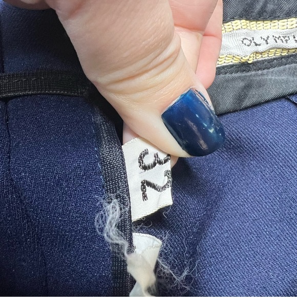 Vintage Bogner West Germany Wool Blend Olympic Stirrup Ski Pants in Navy Blue - Picture 6 of 11